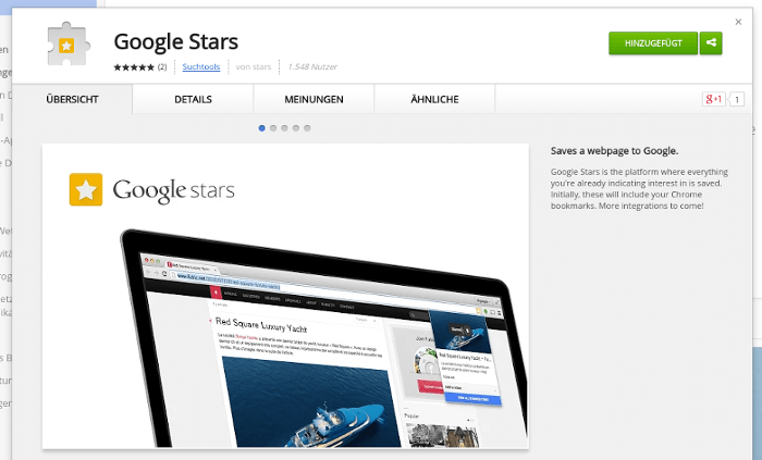 Расширение Google Stars