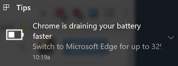 Edge экономнее, чем Chrome
